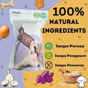 Choki Meals Cookies for Dog- Snack Anjing 200g -Sweet Potato Cookies